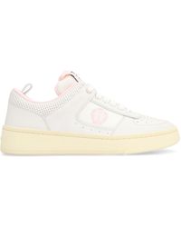 Bally - Raise Leather And Fabric Low-top Sneakers - Lyst