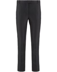 Max Mara - Fatina Cotton Blend Trousers - Lyst