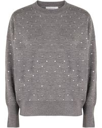 Rabanne - Crew-Neck Wool Sweater - Lyst