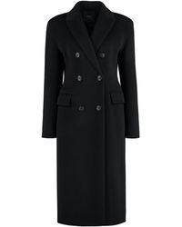 Pinko - Cappotto lungo in lana - Lyst