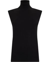 TOTEME - Sweater Without Sleeves With High Collar - Lyst