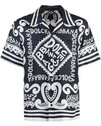 Dolce & Gabbana - Camicia in seta stampata - Lyst