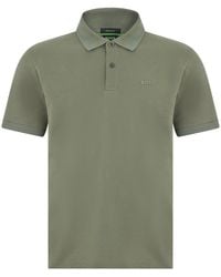 BOSS - Cotton Polo With Short Sleeves - Lyst