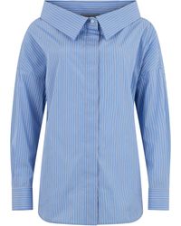 Balenciaga - Shirt With Wide Collar - Lyst