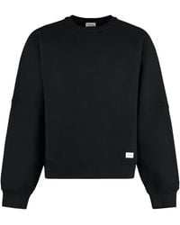 Saint Laurent - Cotton Crew-Neck Sweatshirt - Lyst