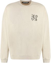 Palm Angels - Felpa girocollo in cotone - Lyst