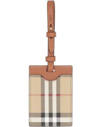 Burberry - Leather Luggage Tag - Lyst