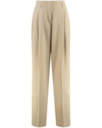 Golden Goose - Wool Gabardine Trousers - Lyst