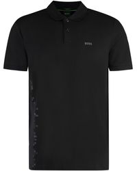 BOSS - Polo a maniche corte in cotone piquet - Lyst