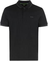 BOSS - Cotton-Piqué Polo Shirt - Lyst