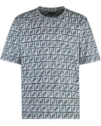 Fendi - Cotton Crew-Neck T-Shirt - Lyst