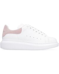 McQueen - Oversized Leather Sneaker With Removable Insole - Lyst