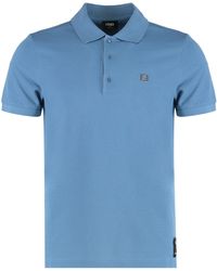 Fendi - Cotton-Piqué Polo Shirt - Lyst