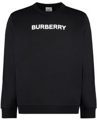 Burberry - Logo Crewneck Sweatshirt - Lyst