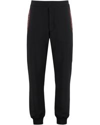 Alexander McQueen - Track-pants in cotone stretch - Lyst