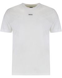 BOSS - Slim Fit Crew Neck T-Shirt - Lyst