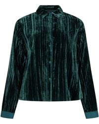 Emporio Armani - Velvet Shirt - Lyst