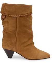 Isabel Marant - Suede Boots With Cone Heel - Lyst