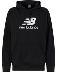 New Balance - Hoodie Made Of Cotton With Logo - Lyst
