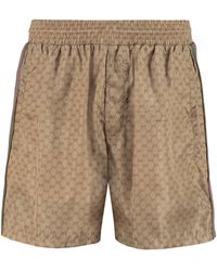 Gucci - Shorts Mare In Nylon Gg - Lyst