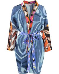 Emilio Pucci - Printed Silk Night Gown - Lyst
