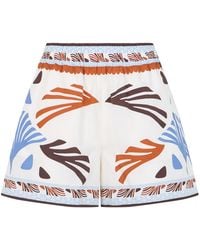 Herno - Cotton Short Pants With Print - Lyst