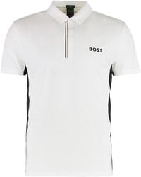 BOSS - Technical Fabric Polo Shirt - Lyst