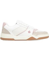 DSquared² - Spiker Leather Low-top Sneakers - Lyst