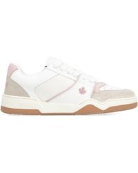 DSquared² - Spiker Leather Low-top Sneakers - Lyst
