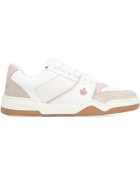 DSquared² - Spiker Leather Low-top Sneakers - Lyst