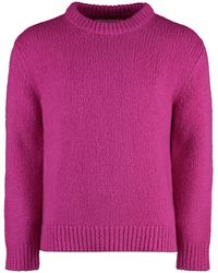 GANT - Wool-blend Crew-neck Sweater - Lyst