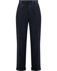 Paolo Pecora - Cotton Blend Trousers - Lyst