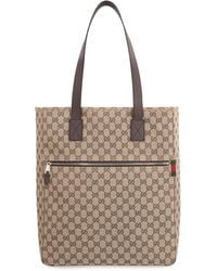 Gucci - Gg Fabric Tote Bag - Lyst