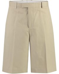 Ferragamo - Cotton Bermuda Shorts - Lyst