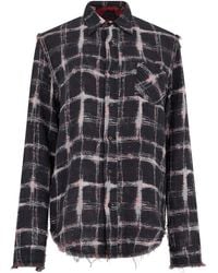 R13 - Frayed Cotton Shirt - Lyst