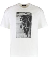 Versace - Cotton Crew-Neck T-Shirt - Lyst
