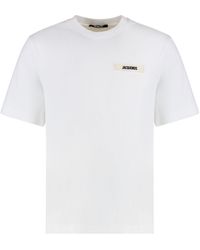 Jacquemus - T-Shirt With Gros Grain Logo - Lyst