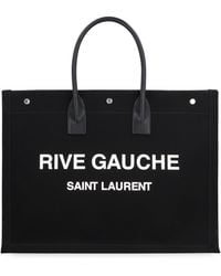 Saint Laurent - Stylish Canvas Tote Handbag For - Lyst