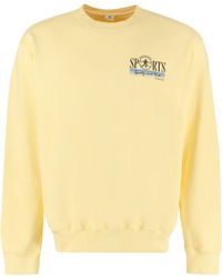 Sporty & Rich - Cotton Crew-neck Sweatshirt - Lyst