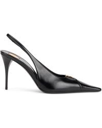 Saint Laurent - Décolleté Slingback Babylone Breteuil - Lyst