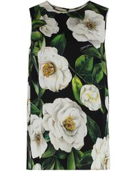 Dolce & Gabbana - Floral Silk Top - Lyst