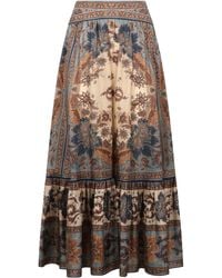 Zimmermann - Gonna Midi Con Balze 'Ascension' - Lyst