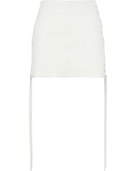 Salvatore Santoro - Leather Mini Skirt - Lyst