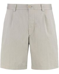 BOSS - Cotton Blend Bermuda Shorts - Lyst