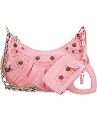Balenciaga - Leather Crossbody Bag With Metal Studs And Buckles - Lyst