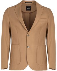 BOSS - Single-Breasted Two-Button Jacket - Lyst