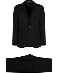 Tagliatore - Stretch Wool Three-Pieces Suit - Lyst