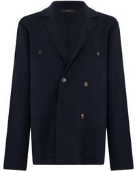 Slowear - Cotton Double-Breasted Jacket - Lyst