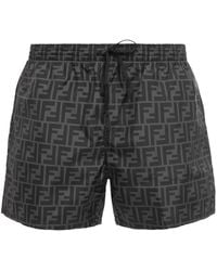 Fendi - Nylon Swim Shorts - Lyst