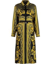Versace - Printed Shirtdress - Lyst